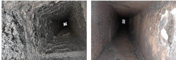 Avant / après débistrage à Daumazan-sur-Arize (09)