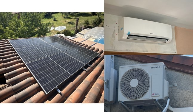 photovoltaïque + climatisation à Pailhès (09)