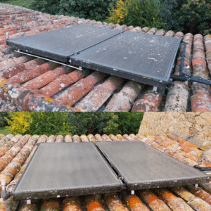 Avant/après nettoyage à Lapenne (09)